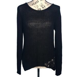 Brixon Ivy (S) Darla Lace Asymmetric Hem Sweater - Stitch Fix Hi Lo Pullover